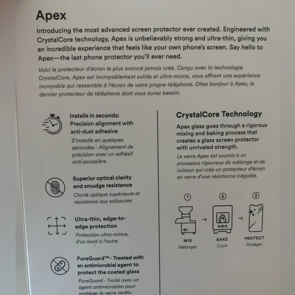Apex CrystalClear Screen Protector